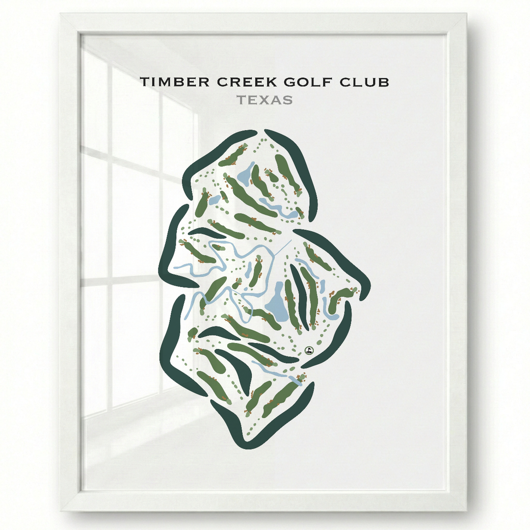 Timber Creek Golf Club, Texas - Printed Golf Course