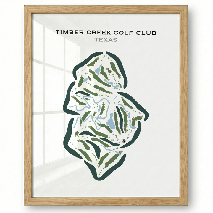 Timber Creek Golf Club, Texas - Printed Golf Course