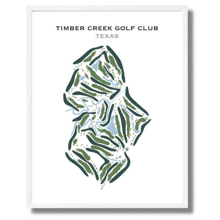 Timber Creek Golf Club, Texas - Printed Golf Course