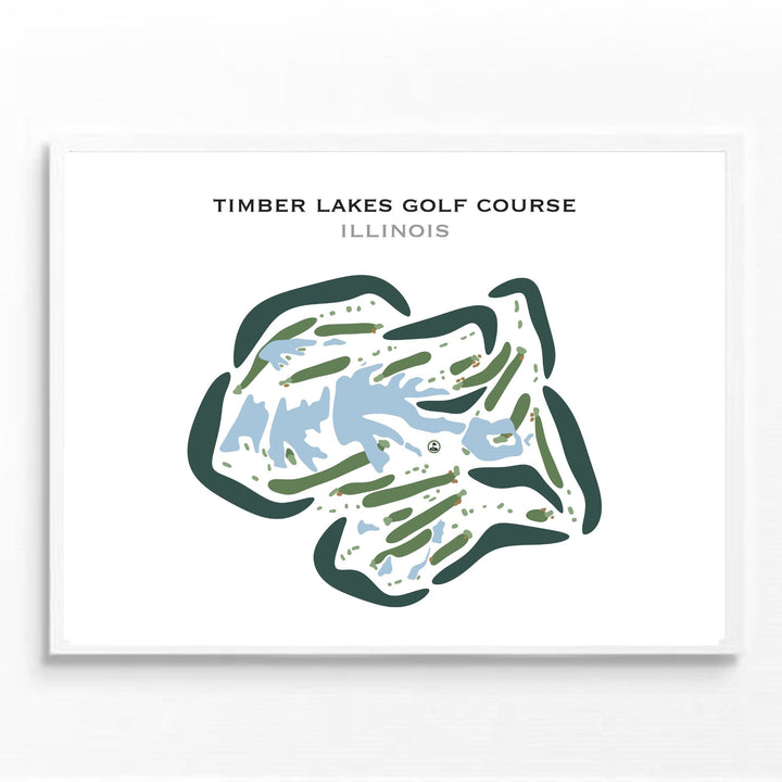 Timber Lakes Golf Course, Illinois - Printed Golf Courses