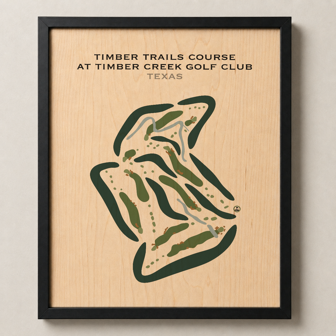 Timber Trails Course at Timber Creek Golf Club, Texas - Printed Golf Courses