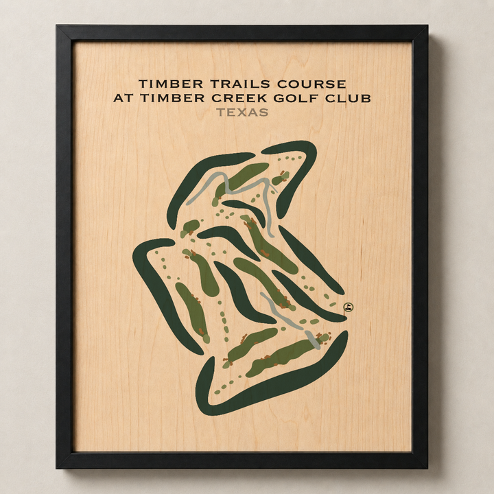 Timber Trails Course at Timber Creek Golf Club, Texas - Printed Golf Courses