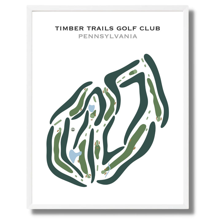 Timber Trails Golf Club, Pennsylvania - Printed Golf Courses