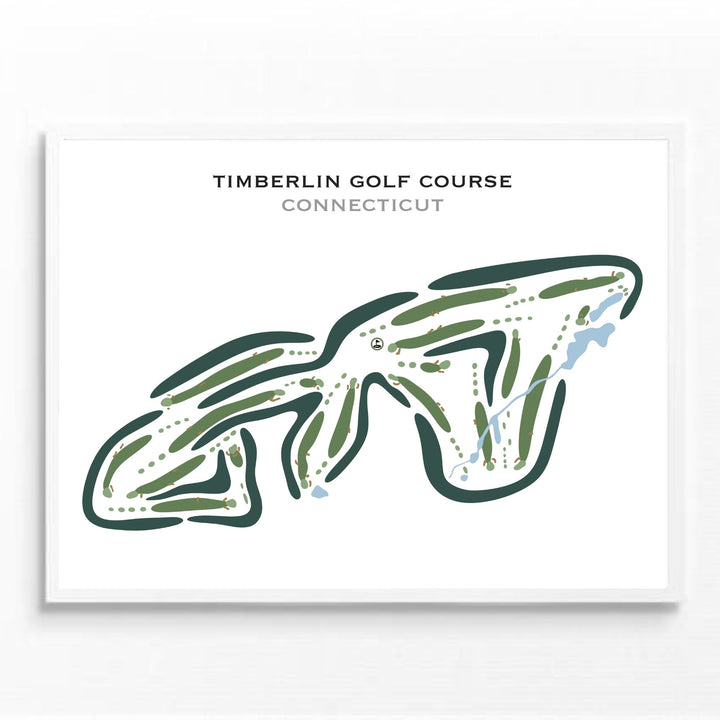 Timberlin Golf Course, Connecticut - Printed Golf Courses