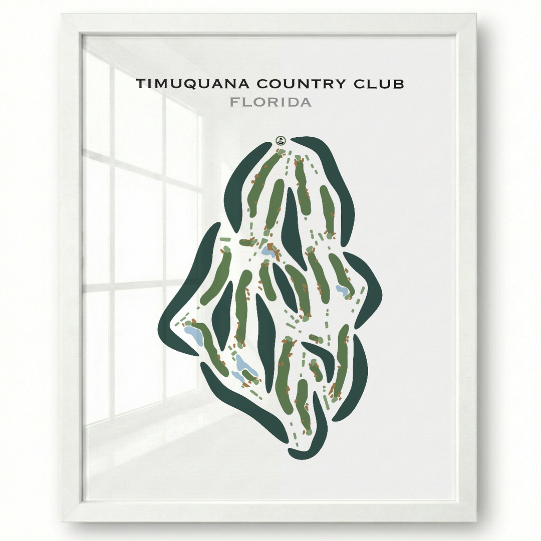 Timuquana Country Club, Florida - Printed Golf Courses
