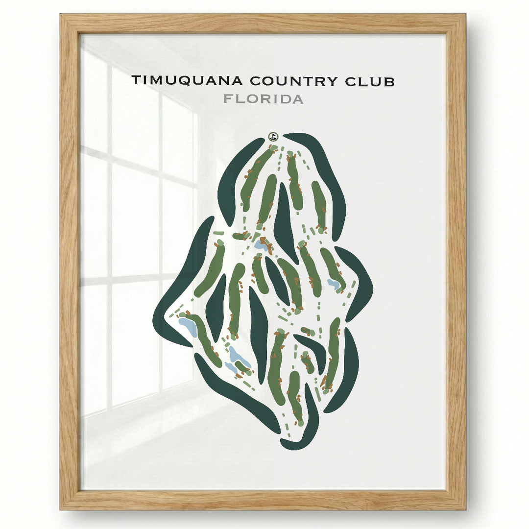 Timuquana Country Club, Florida - Printed Golf Courses