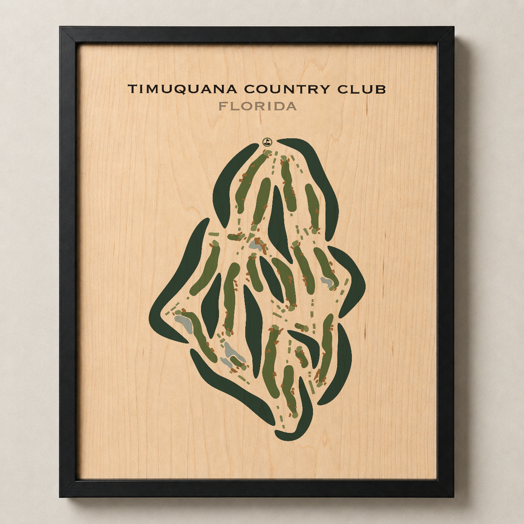 Timuquana Country Club, Florida - Printed Golf Courses