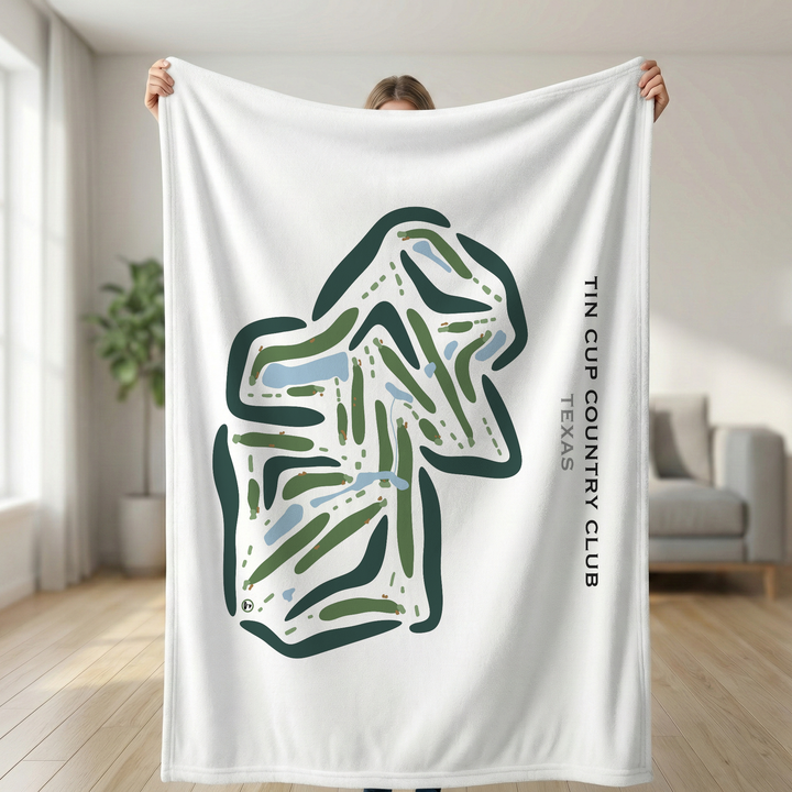 Tin Cup Country Club, Texas - Printed Golf Courses