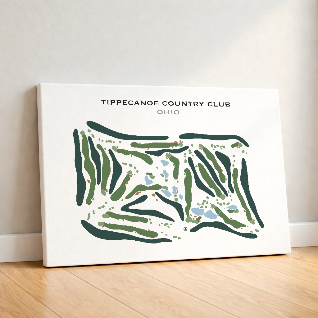 Tippecanoe Country Club, Ohio - Printed Golf Course