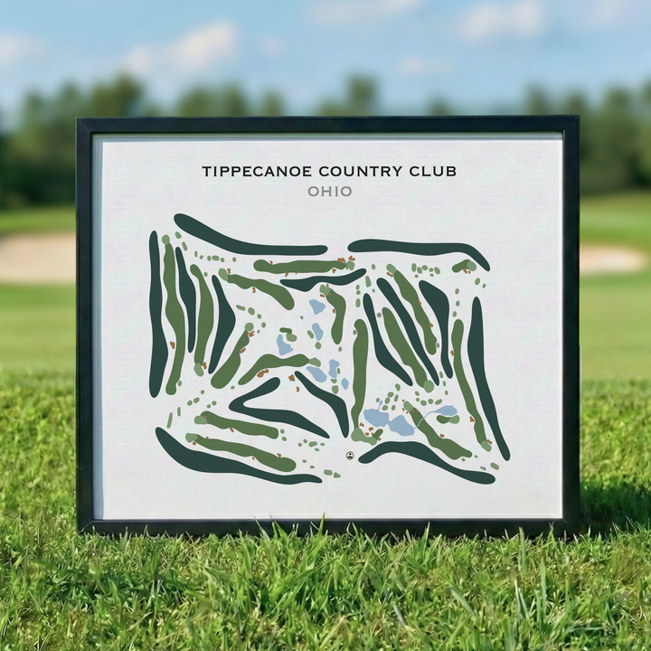 Tippecanoe Country Club, Ohio - Printed Golf Course