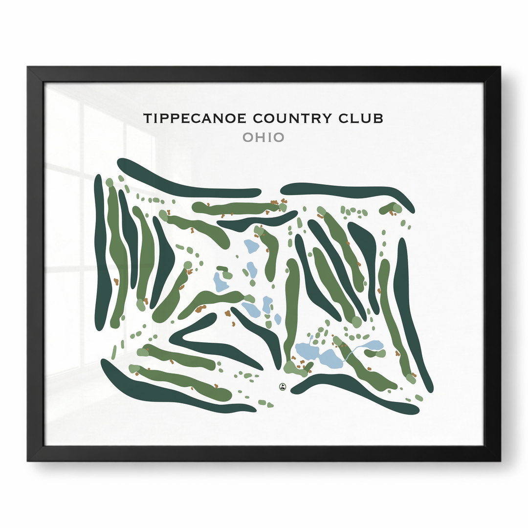 Tippecanoe Country Club, Ohio - Printed Golf Course