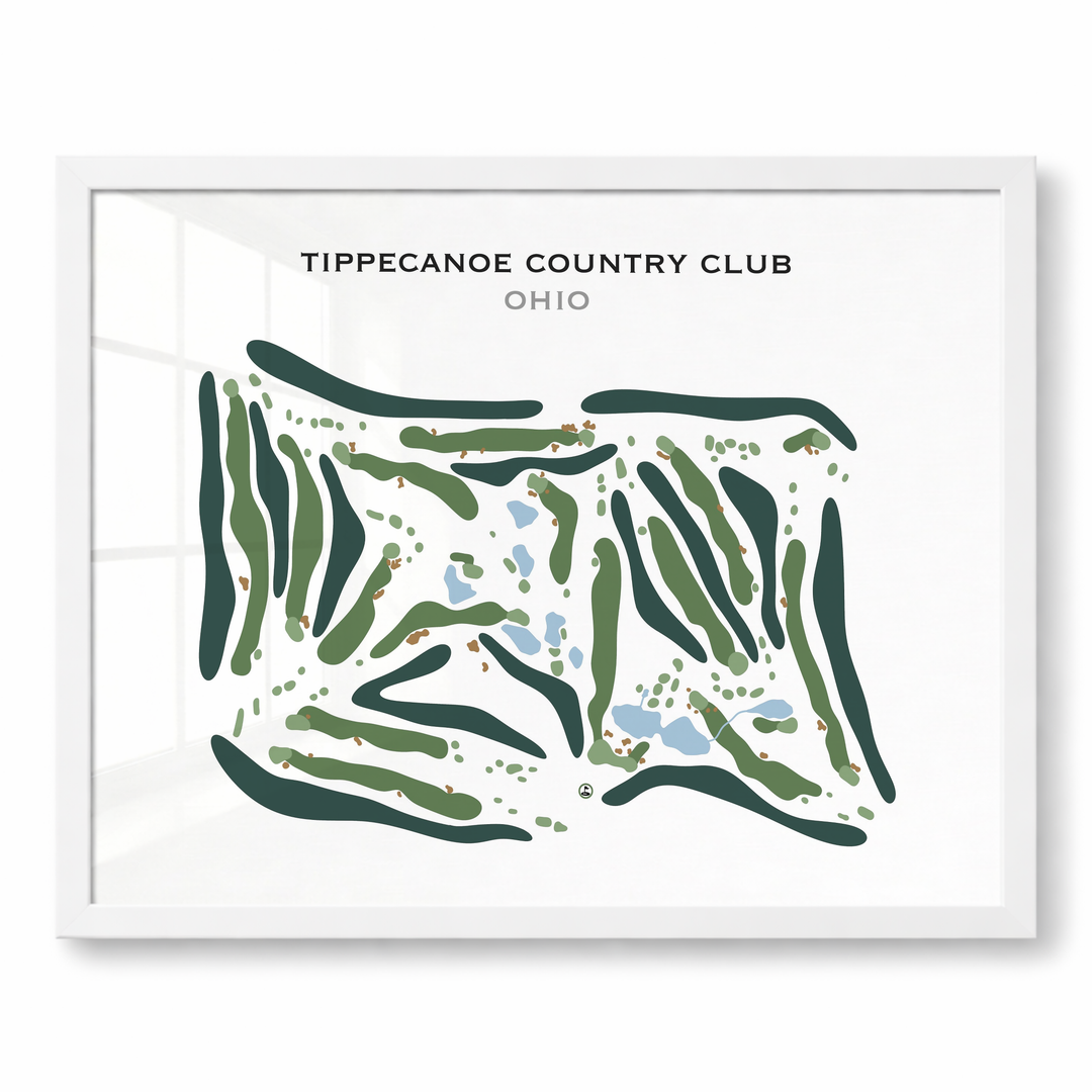 Tippecanoe Country Club, Ohio - Printed Golf Course