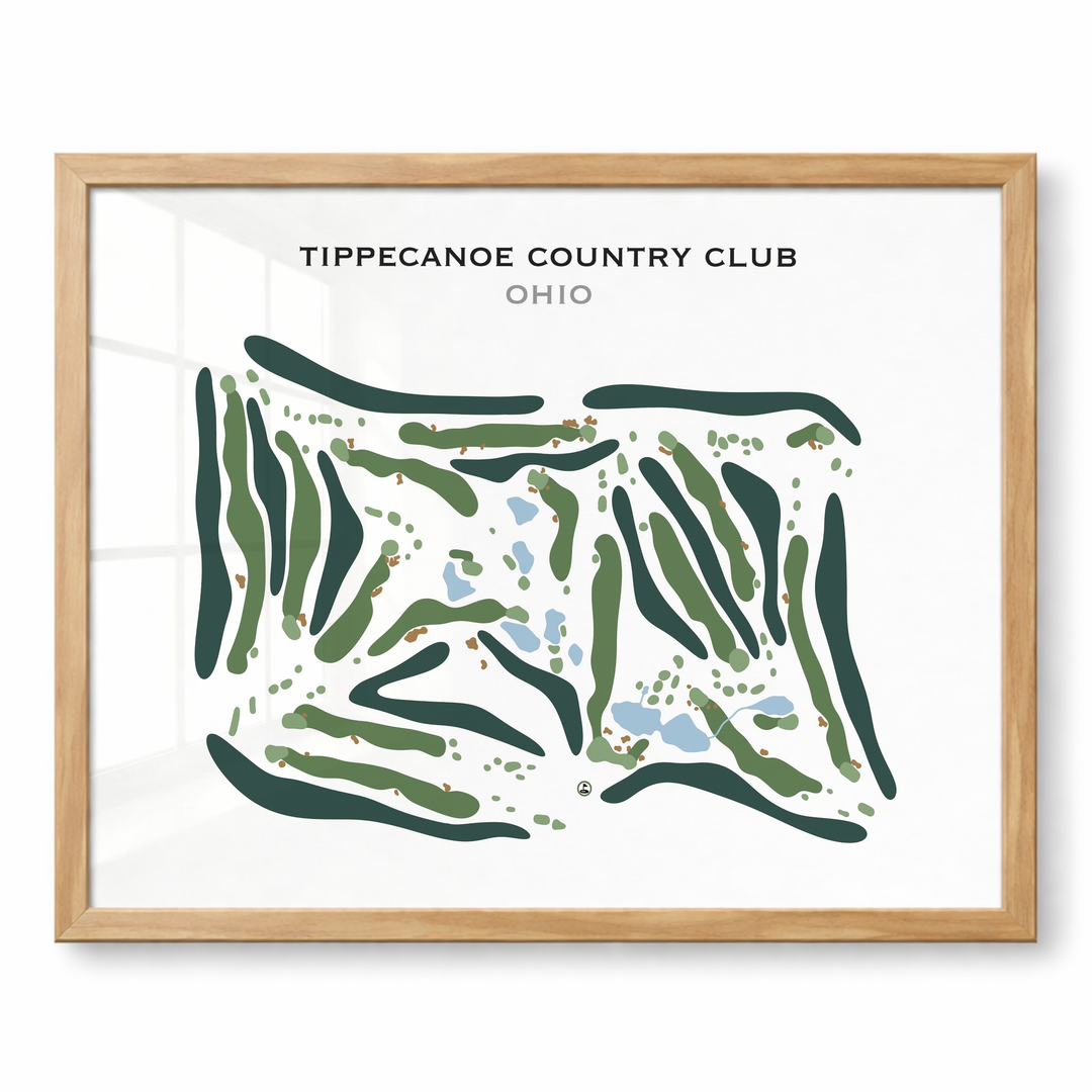 Tippecanoe Country Club, Ohio - Printed Golf Course