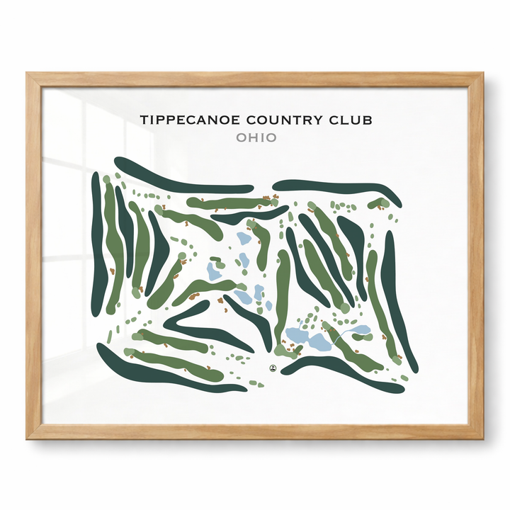 Tippecanoe Country Club, Ohio - Printed Golf Course