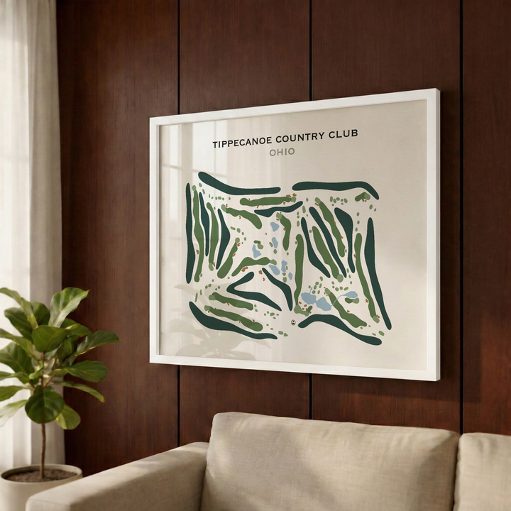 Tippecanoe Country Club, Ohio - Printed Golf Course