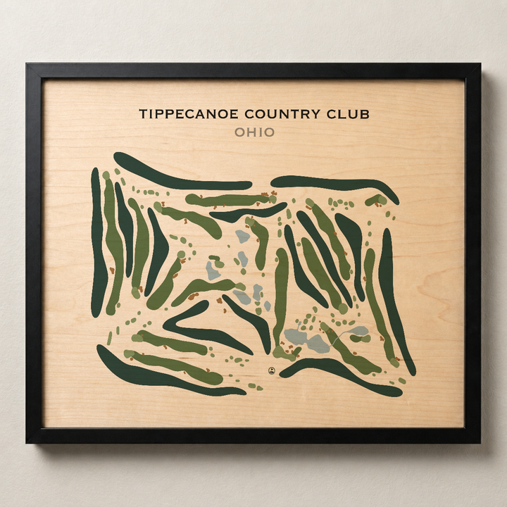 Tippecanoe Country Club, Ohio - Printed Golf Course