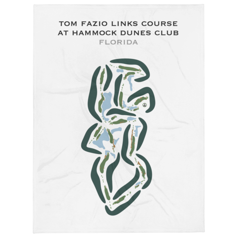 Tom Fazio Links Course at Hammock Dunes Club, Florida - Printed Golf Courses