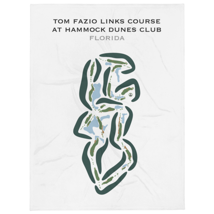 Tom Fazio Links Course at Hammock Dunes Club, Florida - Printed Golf Courses