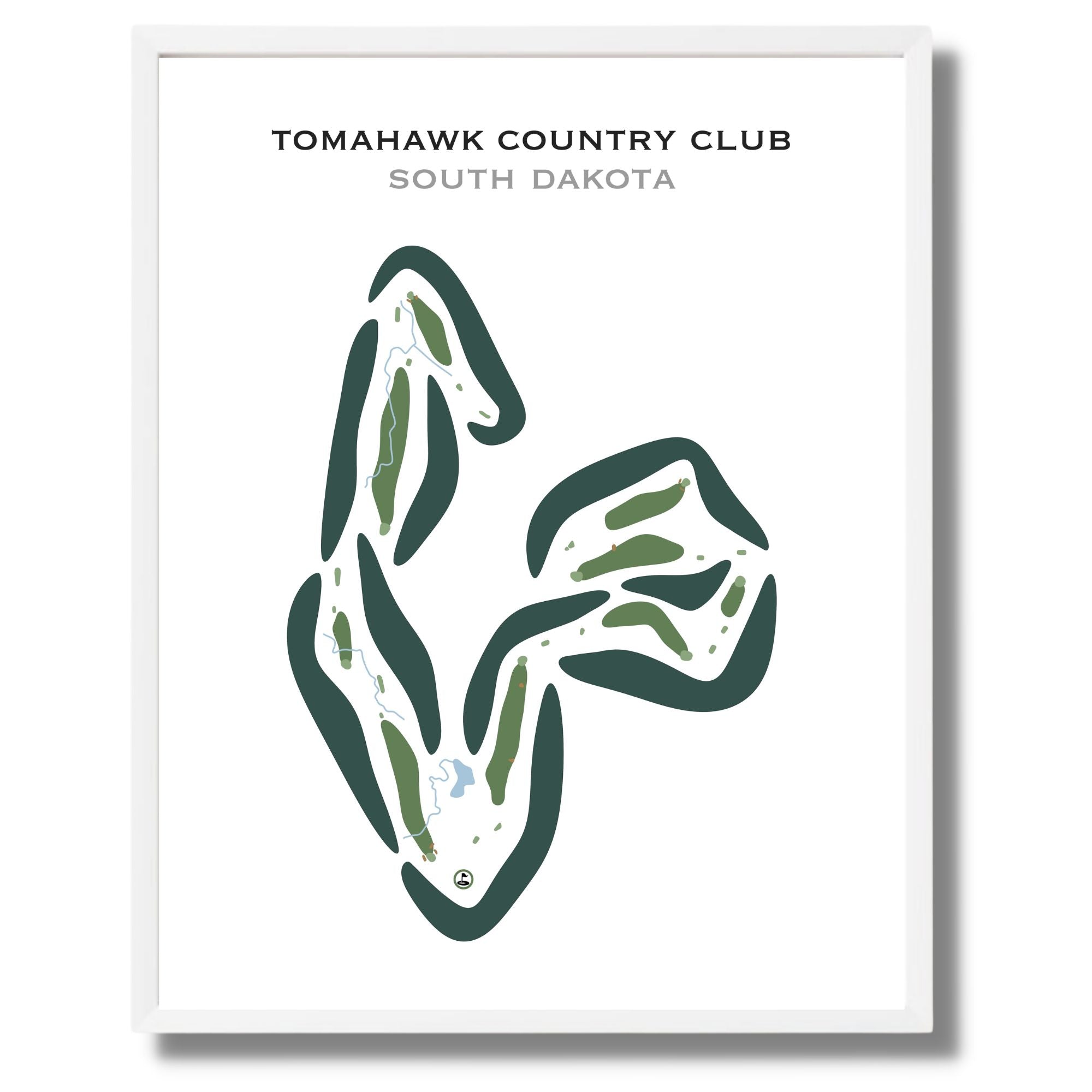 Tomahawk Club Buy the best printed golf course Tomahawk Country Club, South Dakota