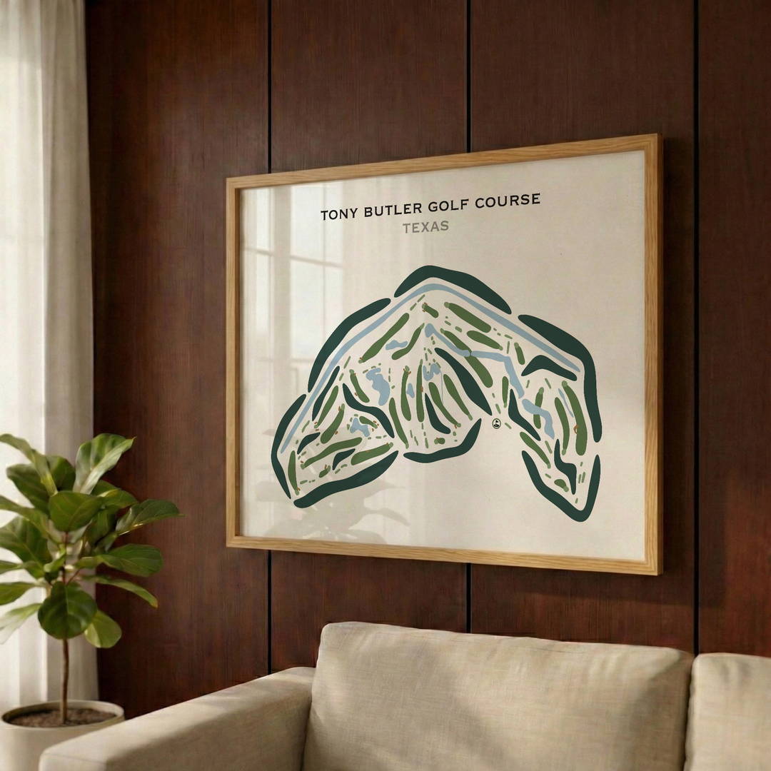 Tony Butler Golf Course, Texas - Printed Golf Courses