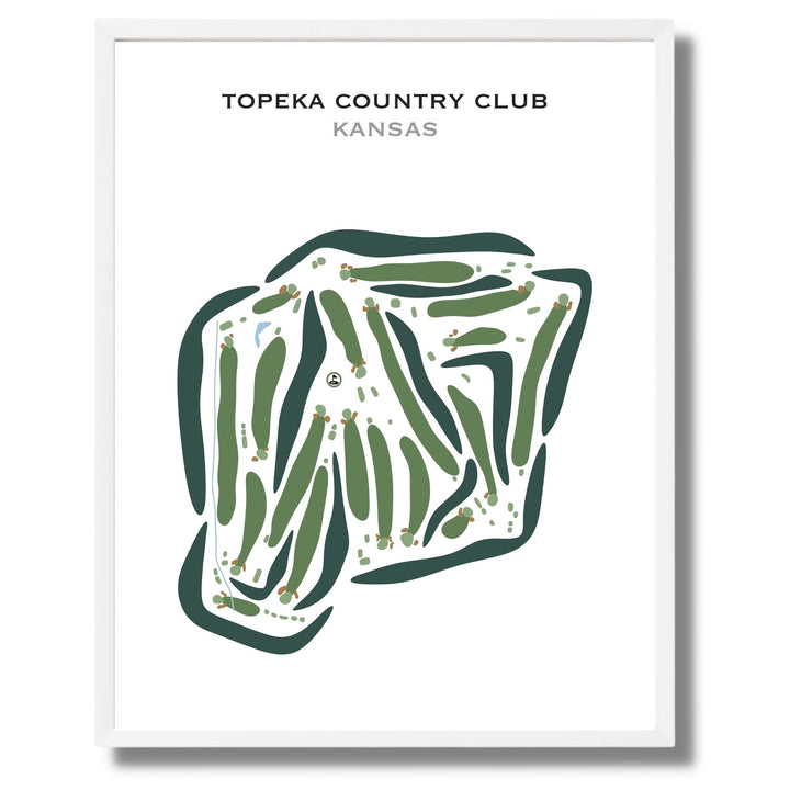 Topeka Country Club, Kansas - Printed Golf Courses