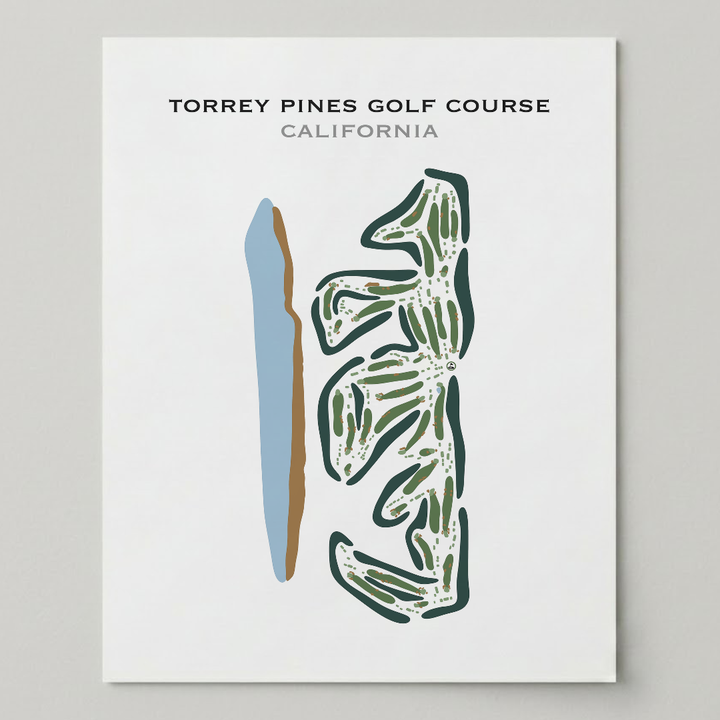 Torrey Pines Golf Course, California - Printed Golf Courses