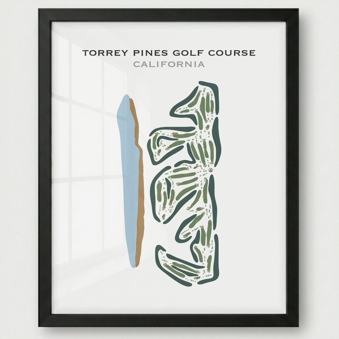 Torrey Pines Golf Course, California - Printed Golf Courses