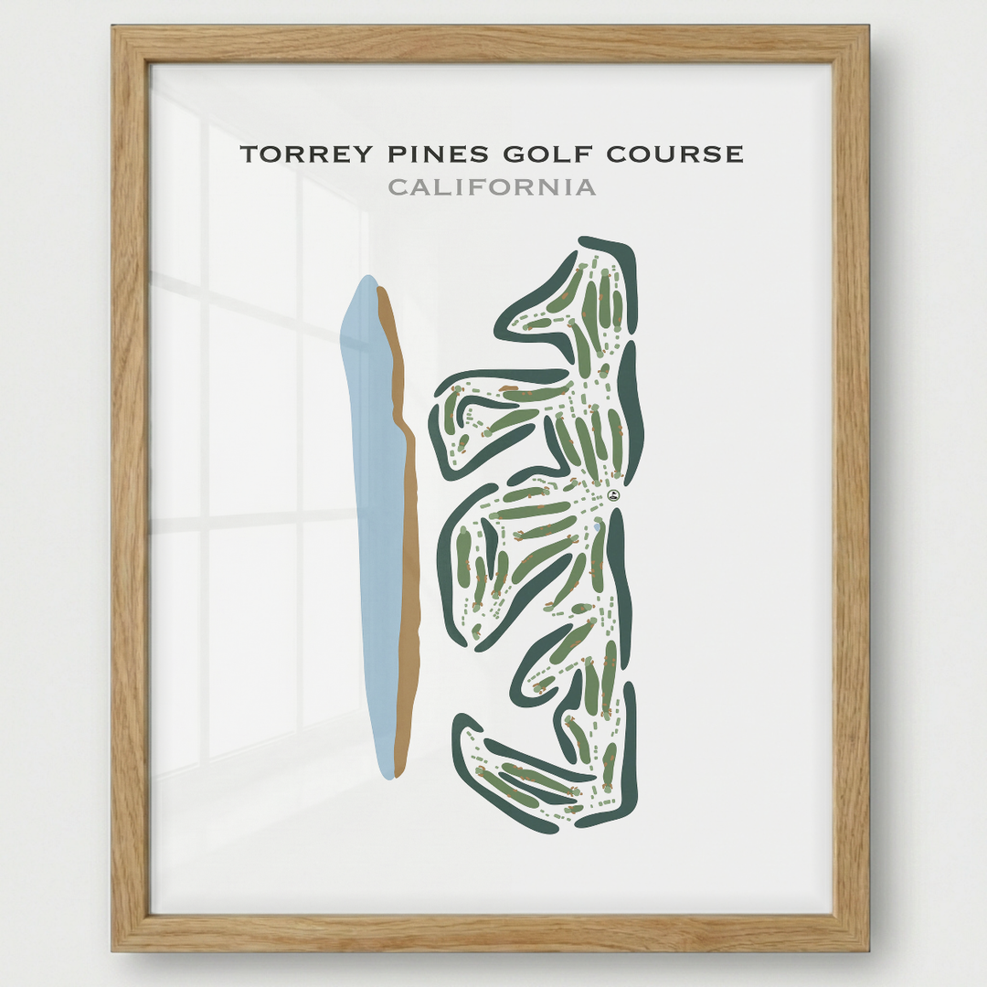 Torrey Pines Golf Course, California - Printed Golf Courses