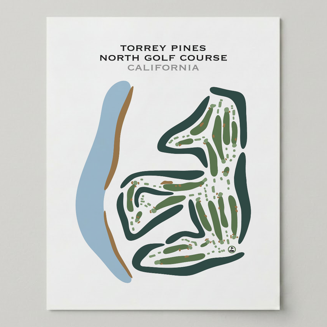 Torrey Pines North Course, California - Printed Golf Courses