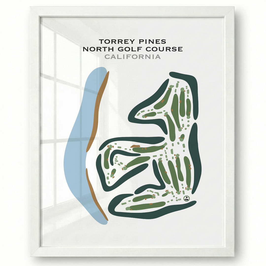 Torrey Pines North Course, California - Printed Golf Courses