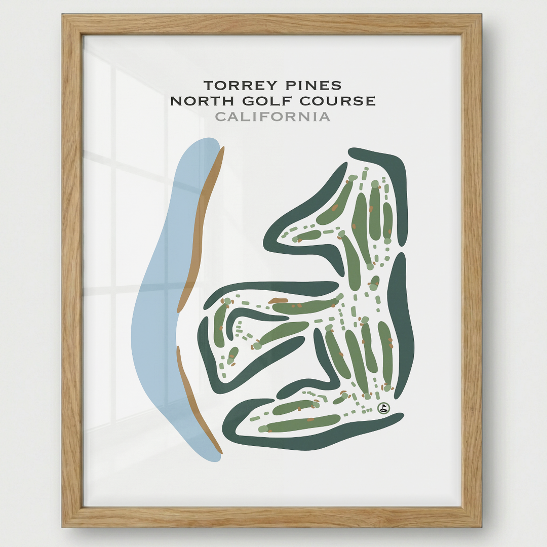 Torrey Pines North Course, California - Printed Golf Courses