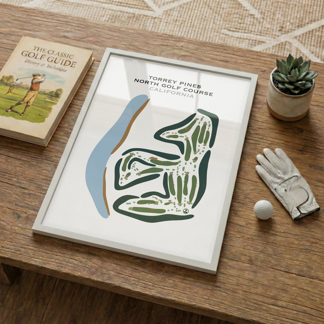 Torrey Pines North Course, California - Printed Golf Courses