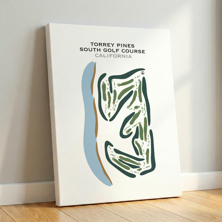 Torrey Pines South Course, California - Printed Golf Courses