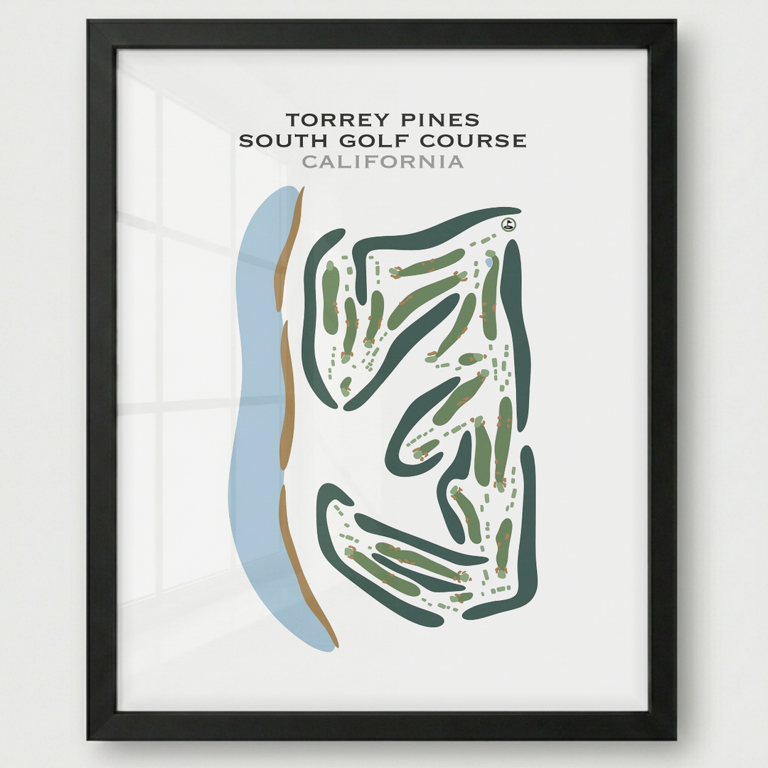 Torrey Pines South Course, California - Printed Golf Courses