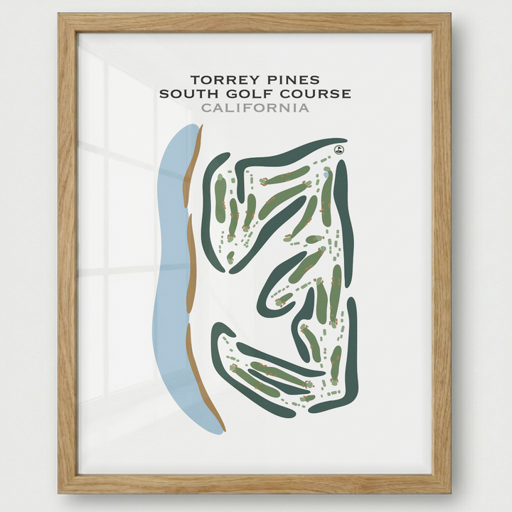 Torrey Pines South Course, California - Printed Golf Courses