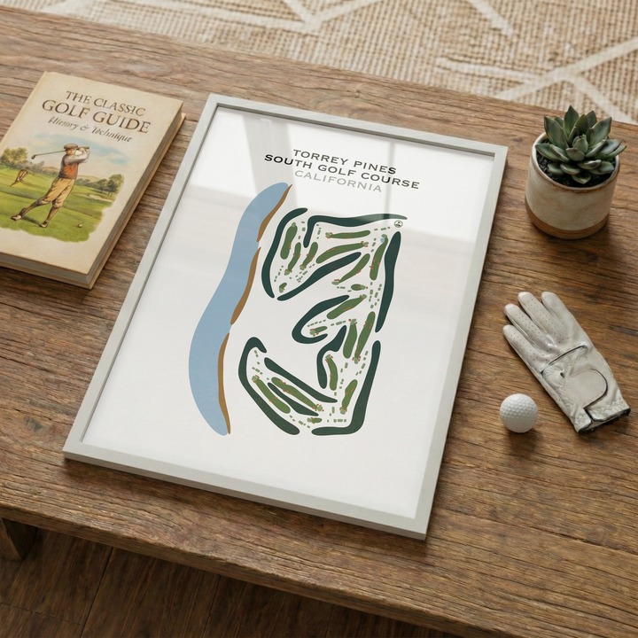 Torrey Pines South Course, California - Printed Golf Courses