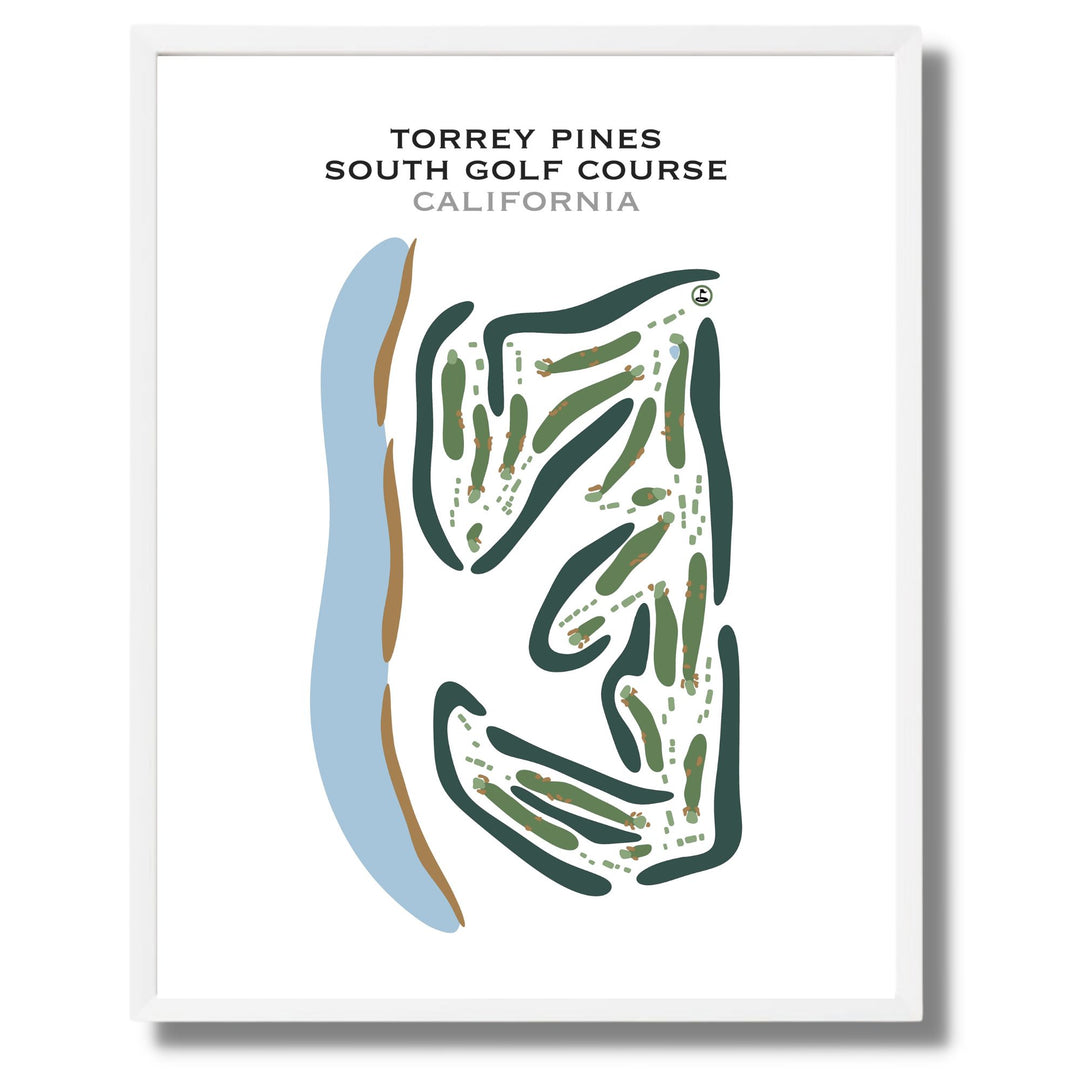 Torrey Pines South Course, California - Printed Golf Courses