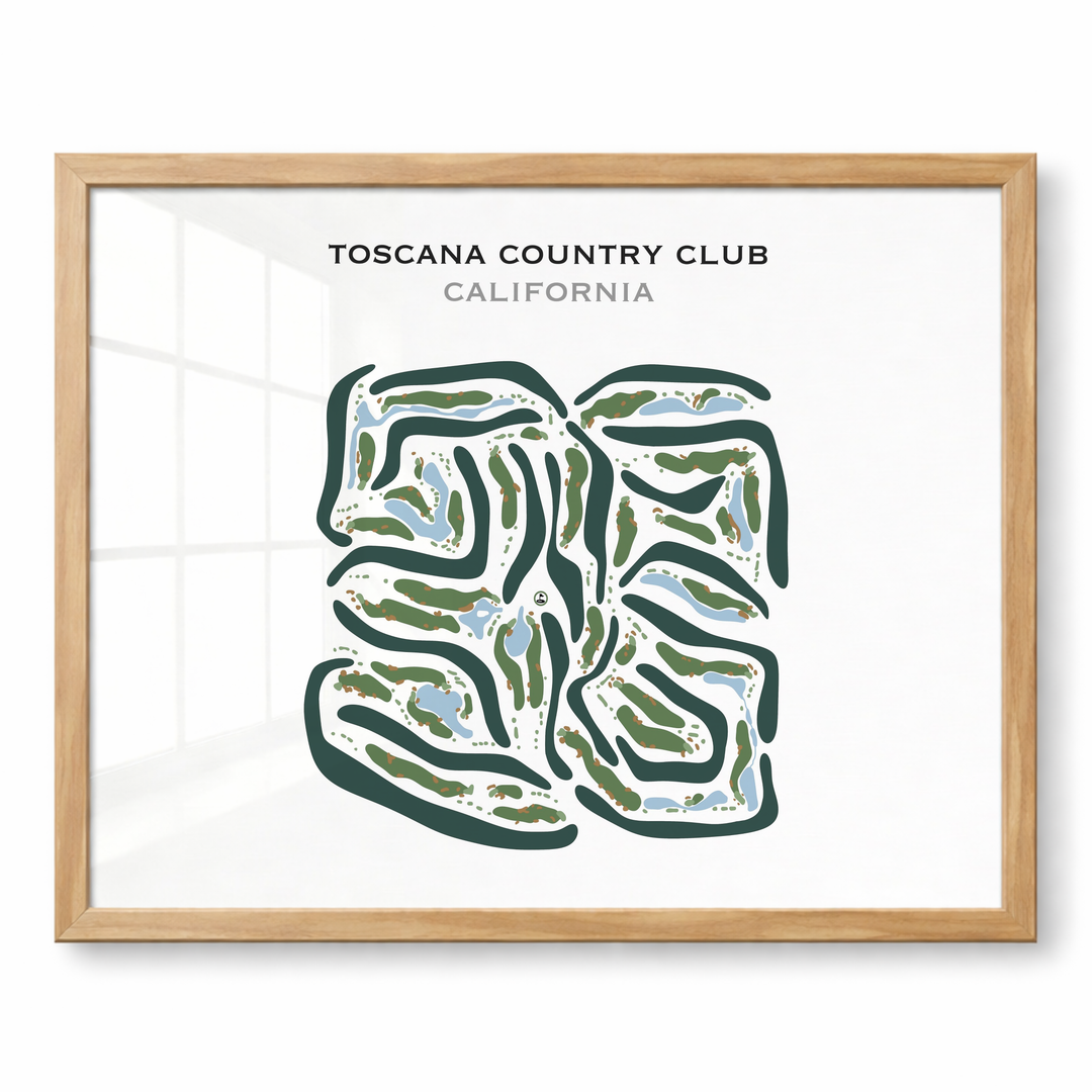 Toscana Country Club, California - Printed Golf Courses