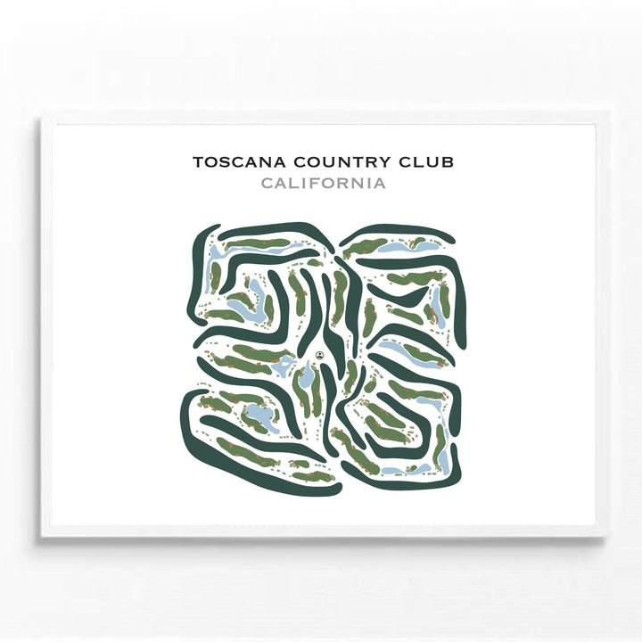 Toscana Country Club, California - Printed Golf Courses