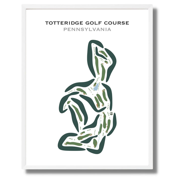 Totteridge Golf Course, Pennsylvania - Printed Golf Courses