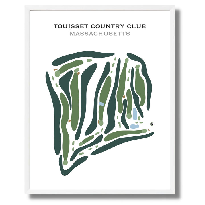 Touisset Country Club, Massachusetts - Printed Golf Course
