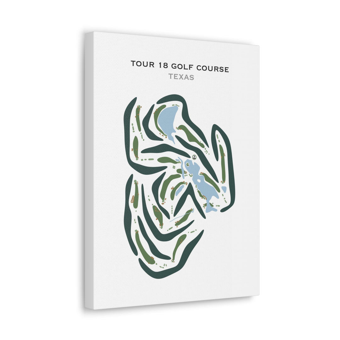 Tour 18 Golf Course, Texas - Printed Golf Courses