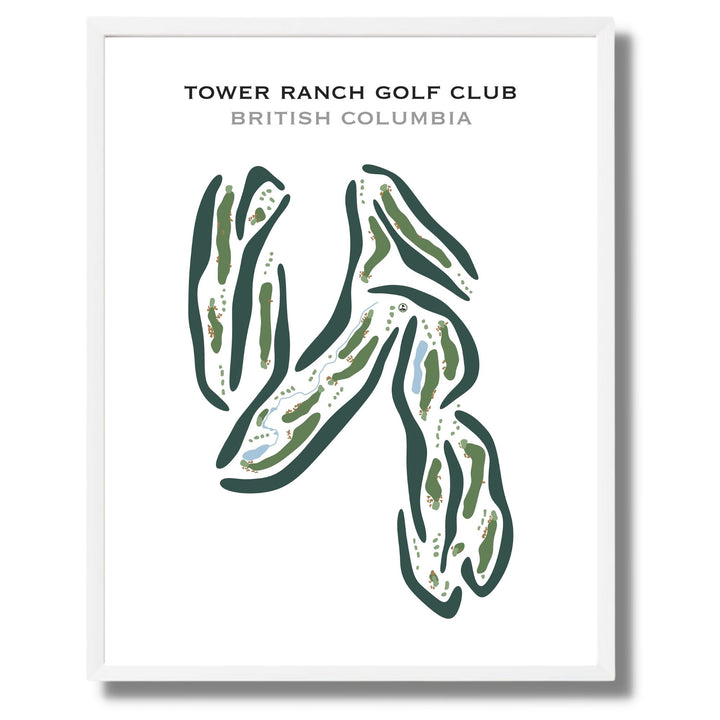 Tower Ranch Golf And Country Club, Canada - Printed Golf Courses