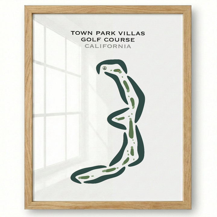 Town Park Villas Golf Course, California - Printed Golf Courses