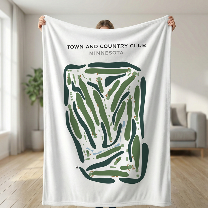 Town & Country Club, Minnesota - Printed Golf Course