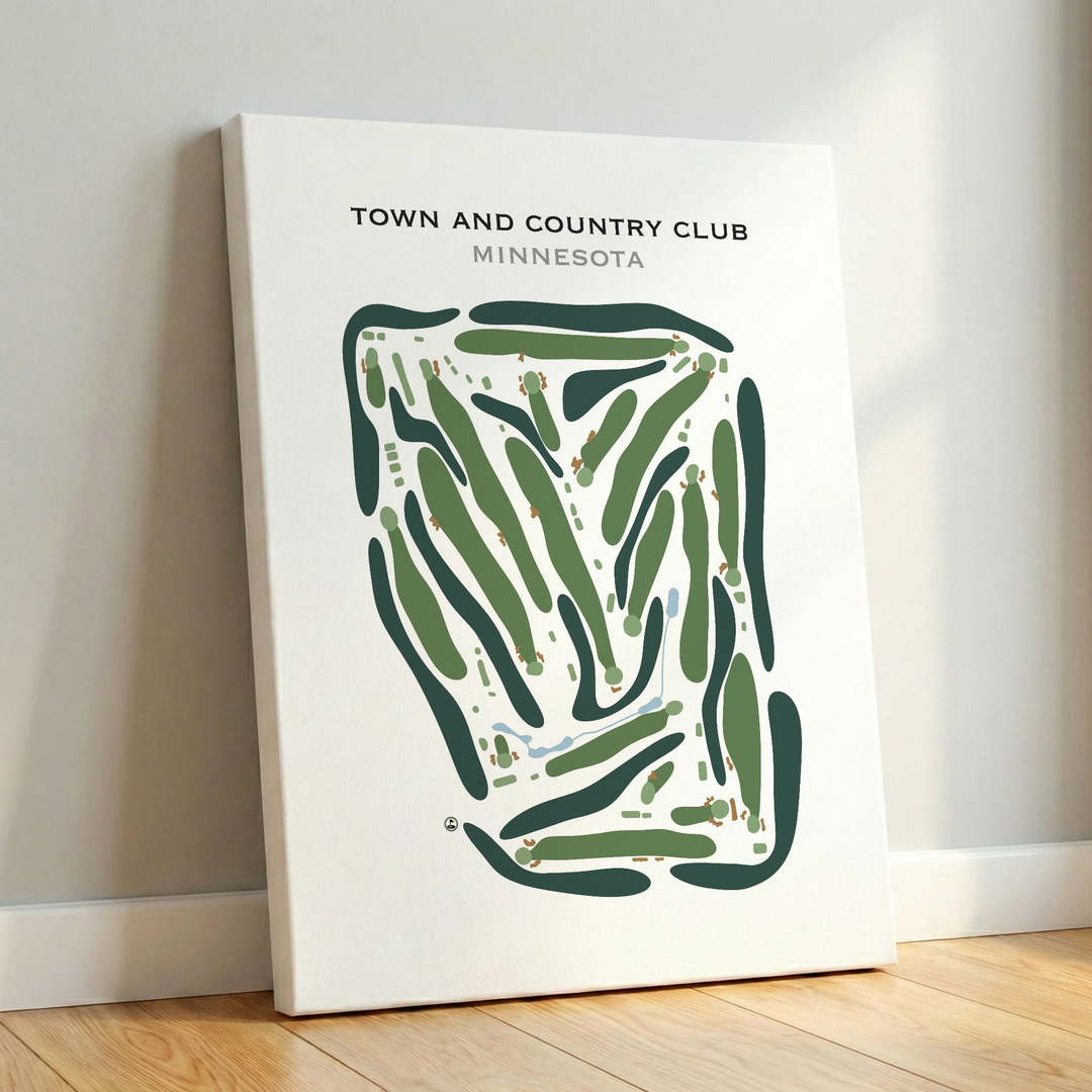Town & Country Club, Minnesota - Printed Golf Course