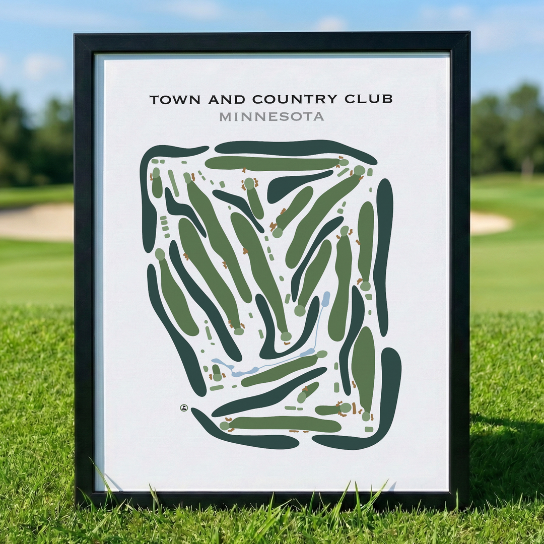 Town & Country Club, Minnesota - Printed Golf Course