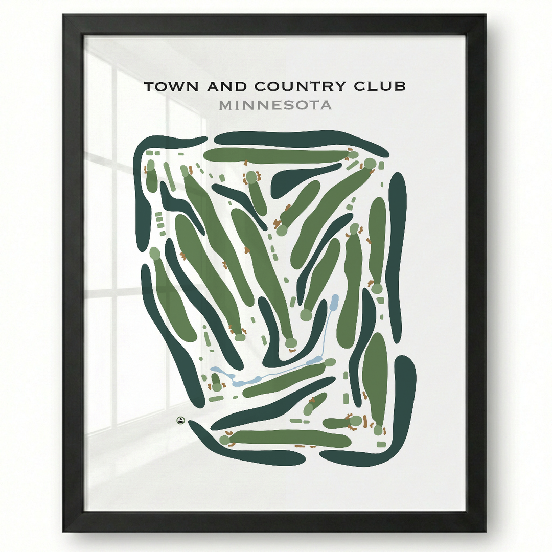 Town & Country Club, Minnesota - Printed Golf Course