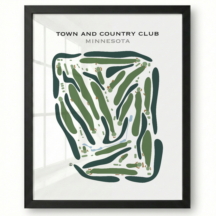 Town & Country Club, Minnesota - Printed Golf Course