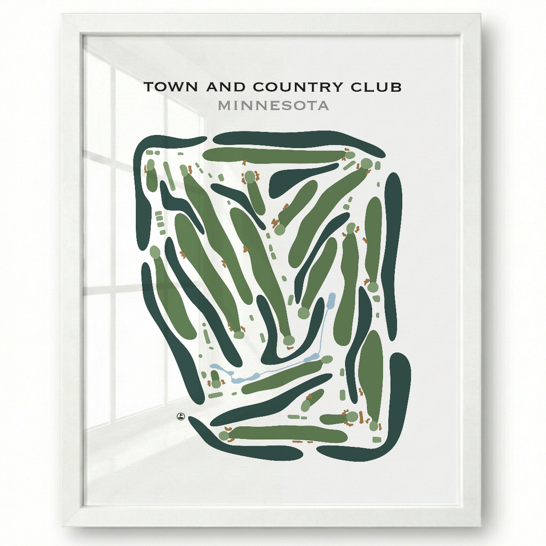Town & Country Club, Minnesota - Printed Golf Course